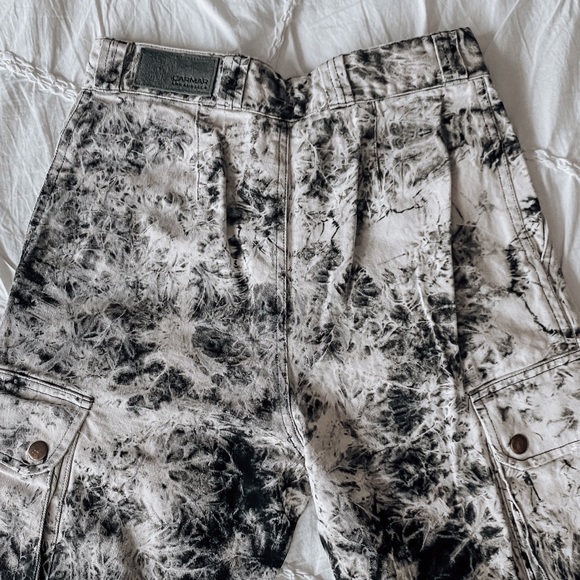 ✨NWT✨Carmar Baggy Grinded Cargo Pant Bleach Dye black and white - discontinued - Picture 10 of 17